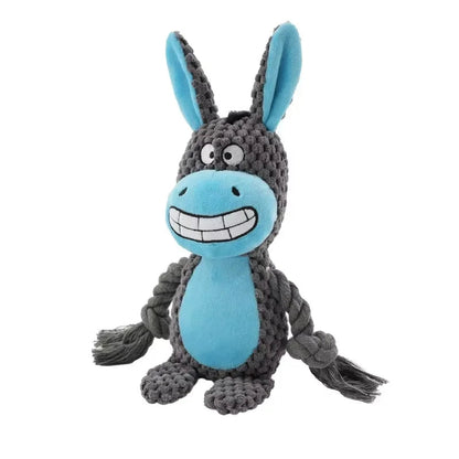 Stuffed Raw Small Joint Dog Plush Chew Toy Indestructible Bite Resistant Sound Puppy Squeaker Dogs Rattle For Pet Toys Supplies YUANTENG Crafts Factory Store