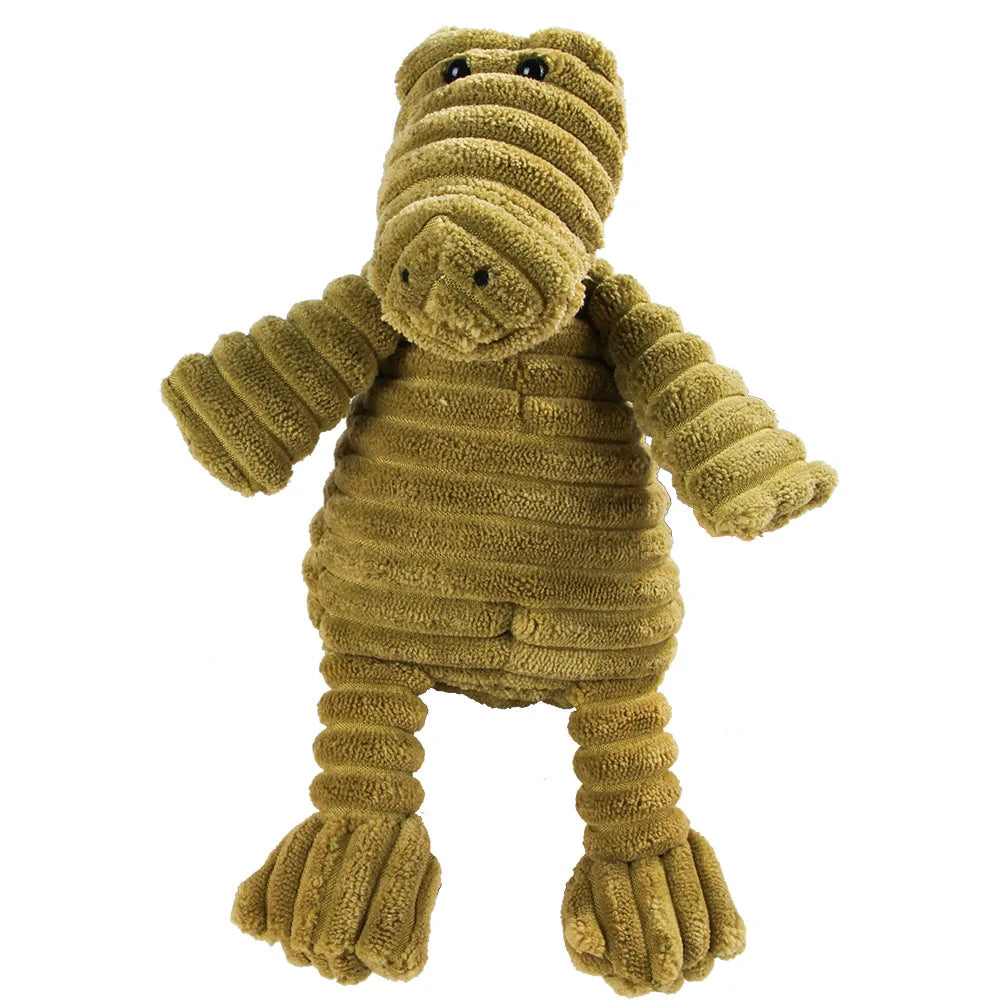Pet Dog Molar Toy Vent Training Corduroy Monkey Pig Voice Plush Toy Dog Tooth Cleaning Supplie Dog Toys for Large Dogs Bobit Store