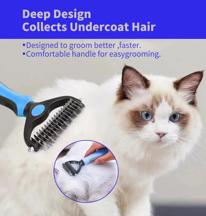 Professional Pet Deshedding Brush Dog Hair Remover Pet Fur Knot Cutter Puppy Cat Comb Brushes Dogs Grooming Shedding Supplies Bobit Store