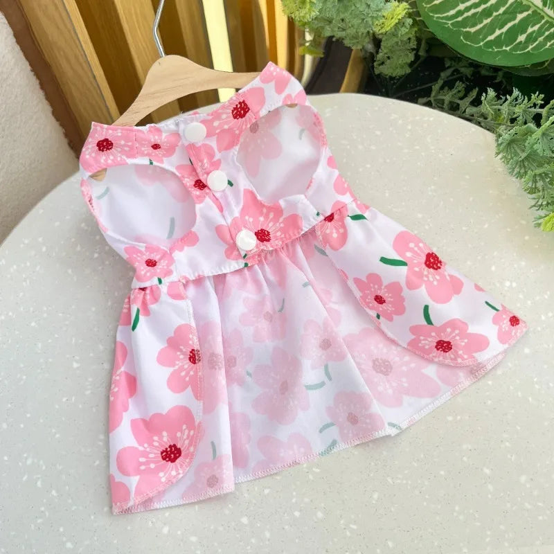 Dog Princess Dress Spring Summer Kitten Pet Skirt Cute Dog Dress Bow Lace for Small Medium Puppy Poodle Chihuahua Simbuid Official Store