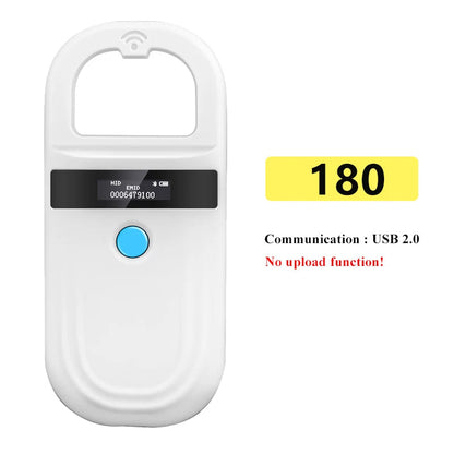 Handheld 134.2KHz 125kHz Animal RFID Reader Pet Cat Dog Microchip Scanner FDX-B Glass Chip USB/Bluetooth Tag Reader with Tags Boland999 Security Store