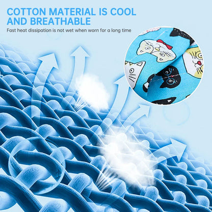 Pet Cooling Ice Scarf Cool Ice Towel Heatstroke Dogs Cats Ice Collar Adjustable Cat Collar Bib prevent heat stroke Dog Supplies daidaidog Store