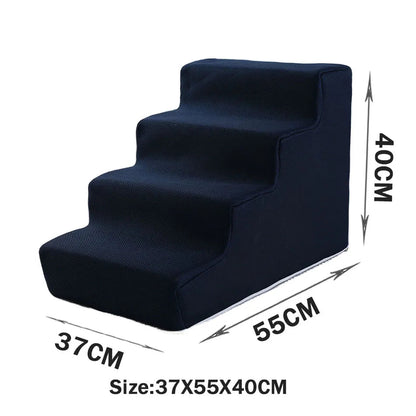 Pet Stairs Toys Cat Dog Ladder 2 3 4 Step Stairs for Dogs Puppy Ramp Detachable Sponge Pet Ladder Accessories WAITO-pets Store