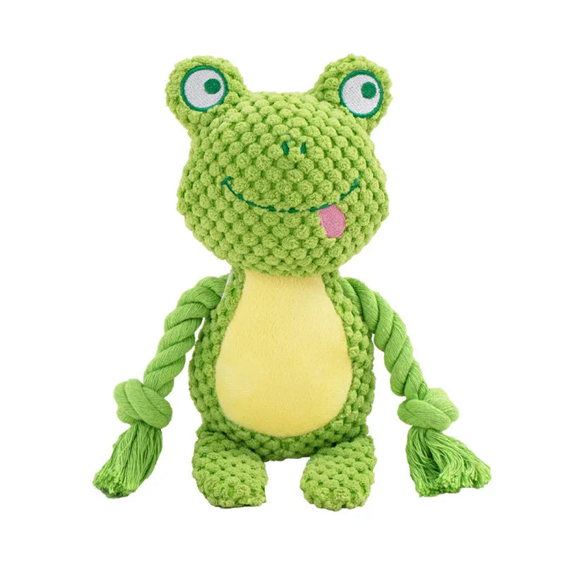Stuffed Raw Small Joint Dog Plush Chew Toy Indestructible Bite Resistant Sound Puppy Squeaker Dogs Rattle For Pet Toys Supplies YUANTENG Crafts Factory Store