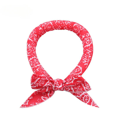 Pet Cooling Ice Scarf Cool Ice Towel Heatstroke Dogs Cats Ice Collar Adjustable Cat Collar Bib prevent heat stroke Dog Supplies daidaidog Store