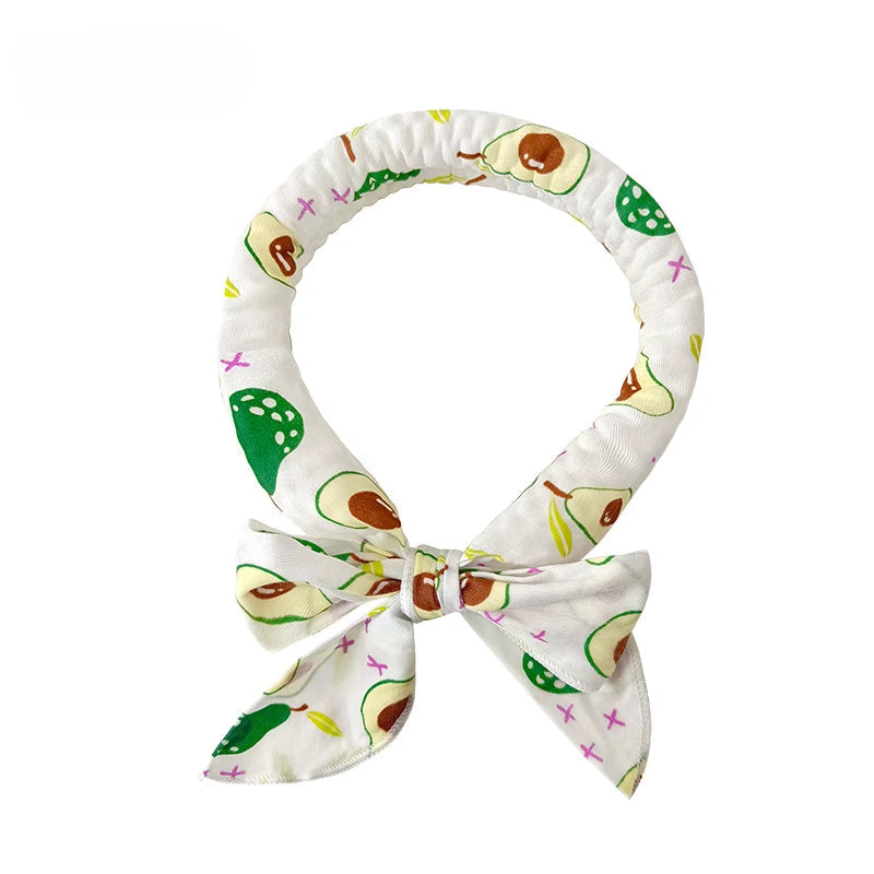 Pet Cooling Ice Scarf Cool Ice Towel Heatstroke Dogs Cats Ice Collar Adjustable Cat Collar Bib prevent heat stroke Dog Supplies daidaidog Store
