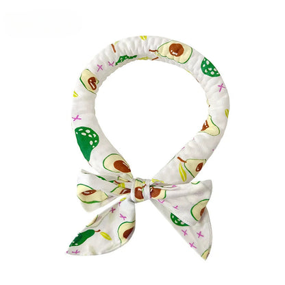 Pet Cooling Ice Scarf Cool Ice Towel Heatstroke Dogs Cats Ice Collar Adjustable Cat Collar Bib prevent heat stroke Dog Supplies daidaidog Store