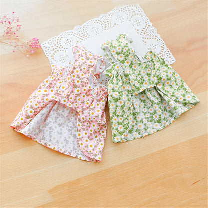 Summer Cotton Sphynx Cat Suspender Skirt Love Flower Pet Princess Dresses for Cats Gotas Katten Kedi Dog Dress mascotas Clothes XWangPet Store