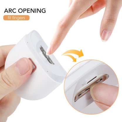 Electric Automatic Nail Clippers With Light Trimmer Nail Cutter Manicure For Baby Care Scissor Pet Nail Clipper Tools Hailicare Official Store