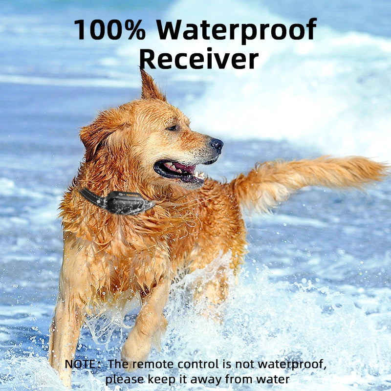 ROJECO Electric Dog Training Collar Digital Rechargeable Remote Control IPX7 Waterproof Vibrator Pet Dog Bark Stop Shock Collar ROJECO Pets Store