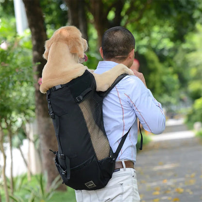 Strong Nylon Dog Carrier Backpack for Small Medium Dogs High Quality Breathable Cycling Backpack for Outdoor Travel Pet Supplies TNINGPET Store