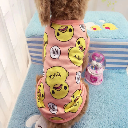 Cute Dog Clothes Soft Puppy Pajamas Outfits Pet Clothing for Small Dogs tshirts Spring Summer Yorkies Chihuahua Clothes 12c30 doagk Official Store