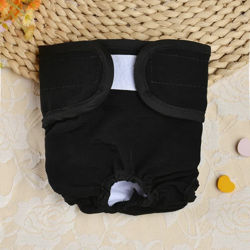Reusable Sanitary Panties Washable Small Dog Pet Diapers Female Dogs Large Physiological Pants Shorts Male Cats Pet Menstruation Wang Shan Meow Pet Dog Cat Supplies Store