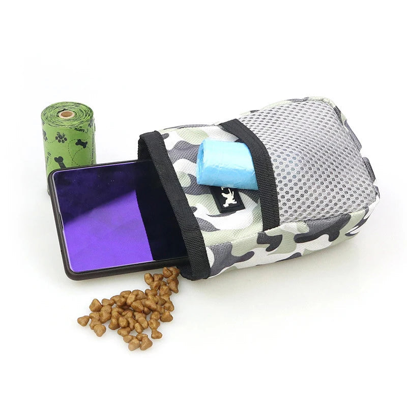 Pet Dog Puppy Training Treat Snack Bait Pet Feed Pocket Pouch Obedience Agility Pouch Food Bag Pocket Snack Reward Waist Bag Tinkerbell shop Store