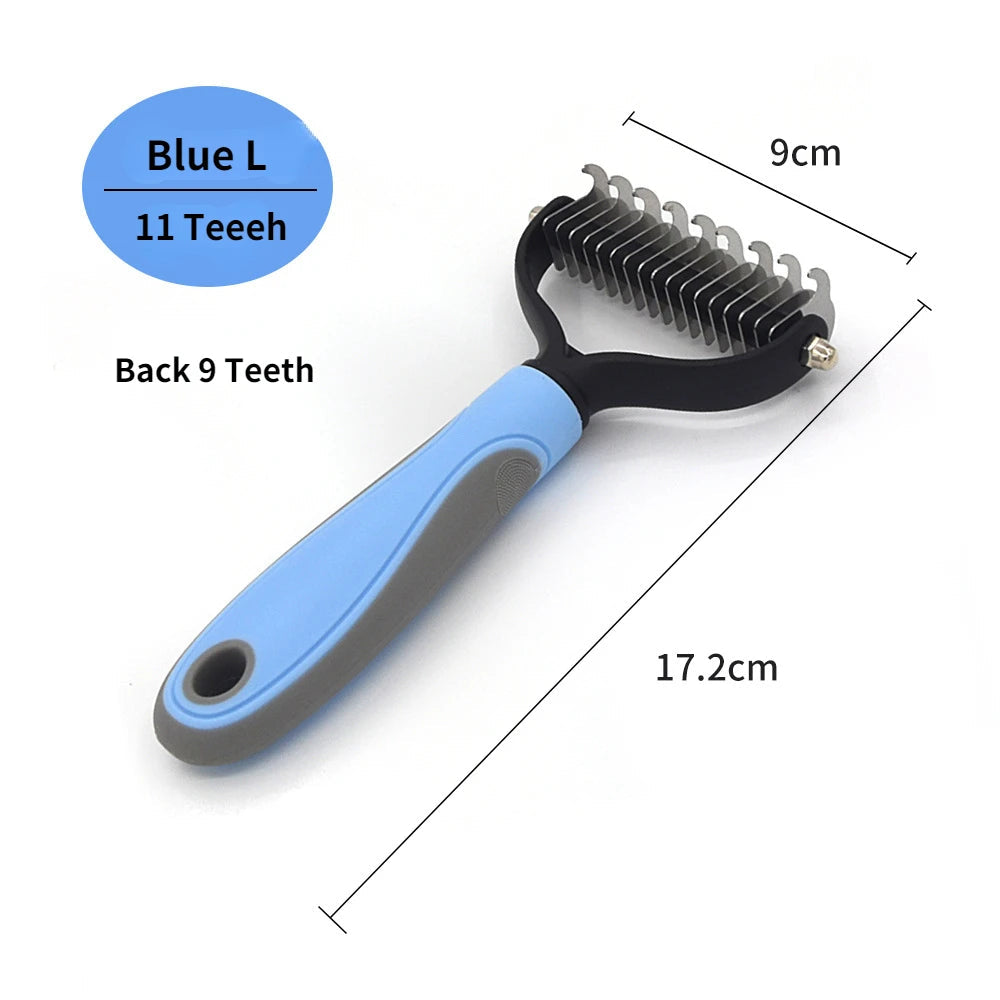 Professional Pet Deshedding Brush Dog Hair Remover Pet Fur Knot Cutter Puppy Cat Comb Brushes Dogs Grooming Shedding Supplies Bobit Store