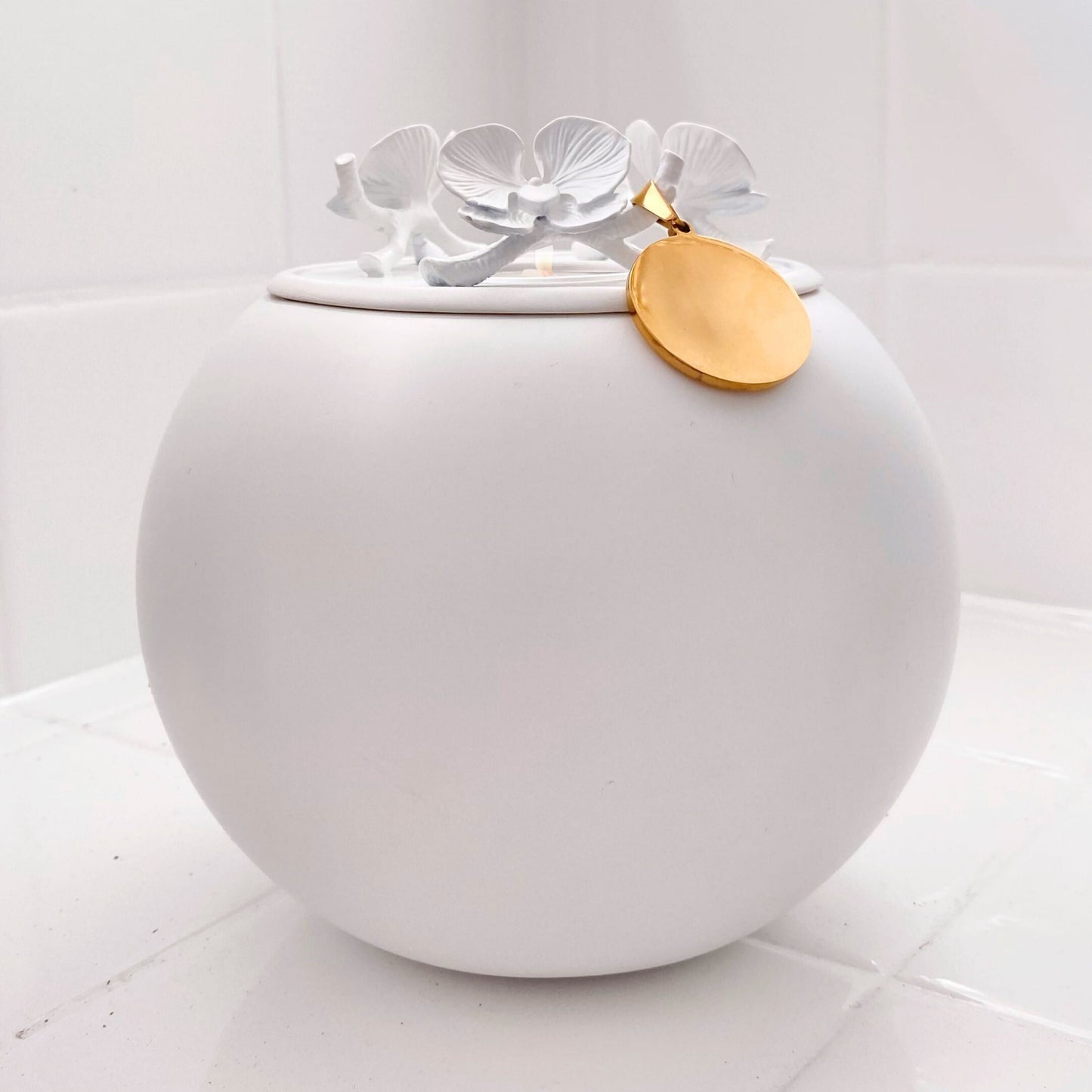 Orchid Urn for Dog & Pet Ashes - Handmade