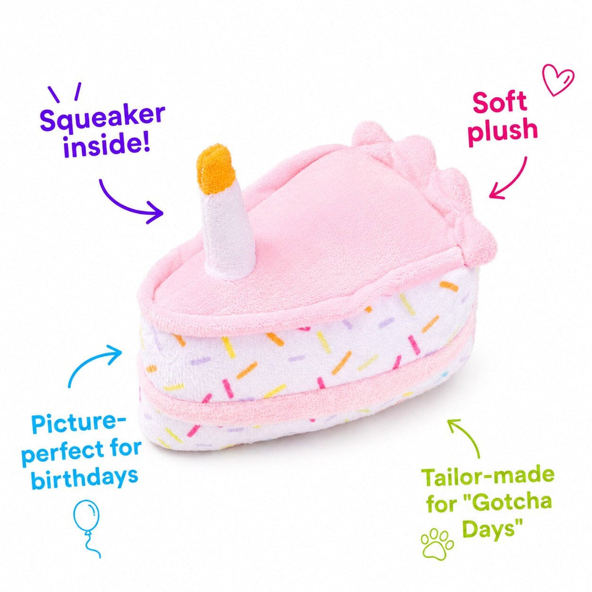 Cupcakes and Cake Slices Mini Plush Dog Toys Collection