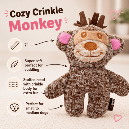 Cozy Crinkle Dog Toy Collection