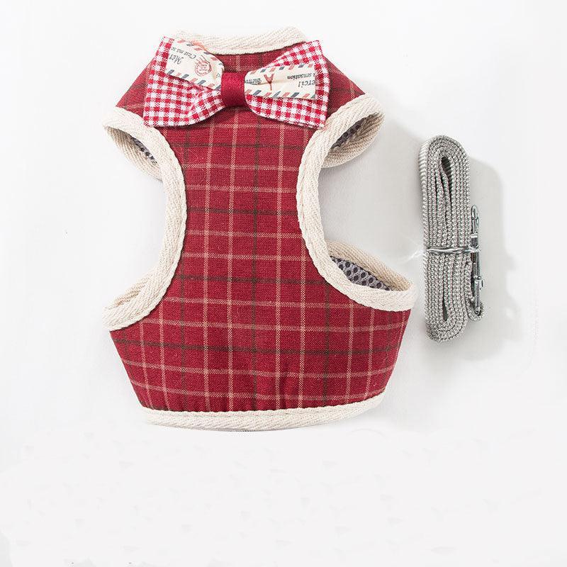 Breathable Mesh Pet Leash For Dogs And Cats Dog Hugs Cat