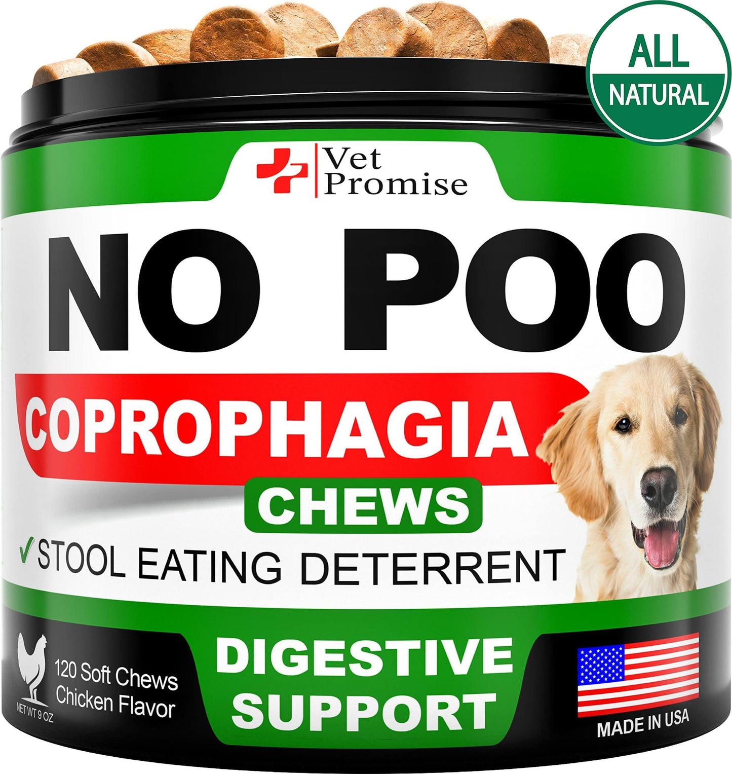 No Poo Chews for Dogs Coprophagia Deterrent Probiotics
