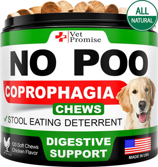 No Poo Chews for Dogs Coprophagia Deterrent Probiotics