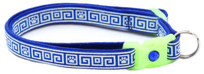 Greek Key Breakaway Cat Collar Pugs2Persians