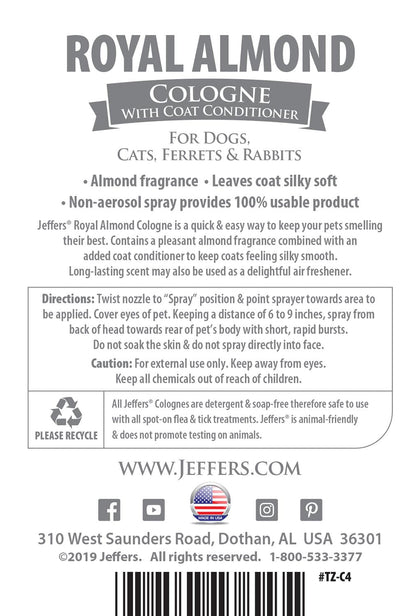 Jeffers Pet Colognes with Coat Conditioner