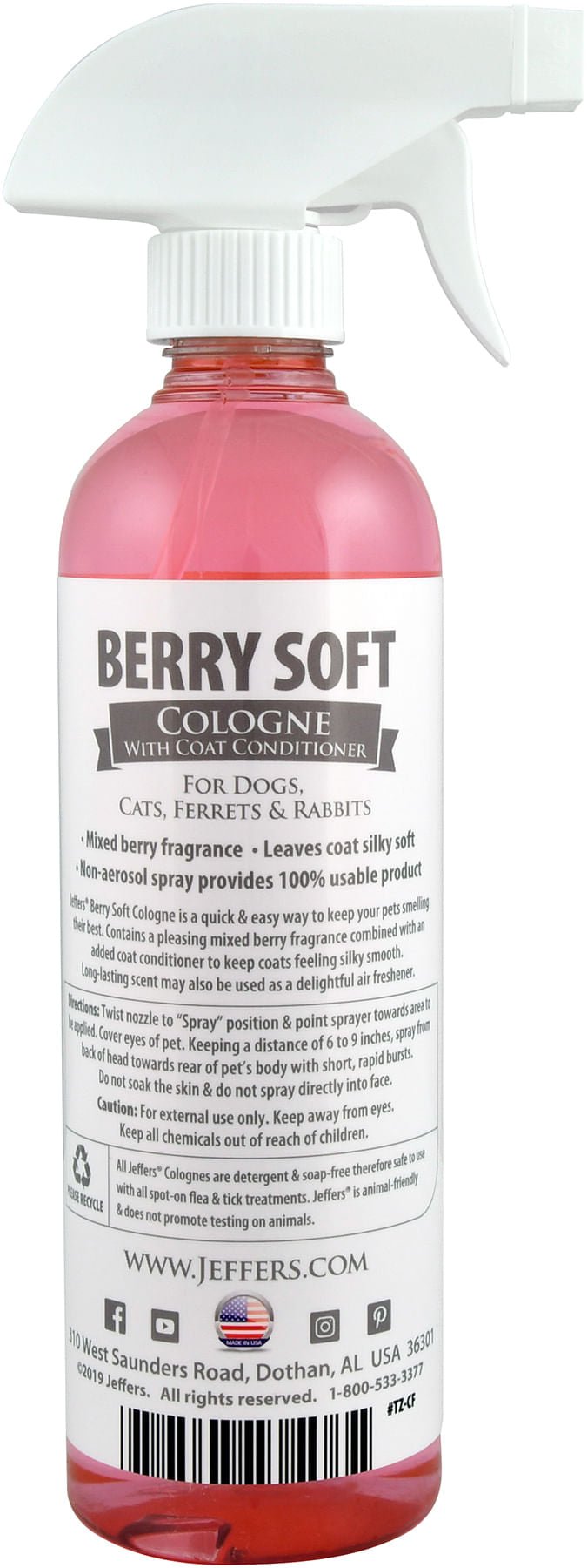 Jeffers Pet Colognes with Coat Conditioner