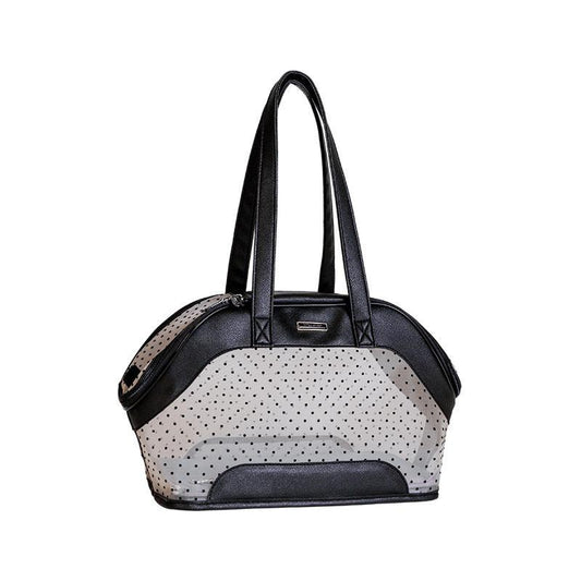 Portable Breathable Cat Travel Bag With Mesh Design - Perfect For Teddy Pomeranian Puppies And Cats Dog Hugs Cat
