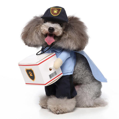 Funny Cosplay Pet Costume Set: Cute Cartoon Dog Outfit For Halloween And Christmas Dress-Up Dog Hugs Cat