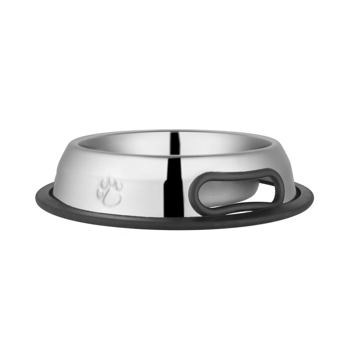Jeffers Pet Embossed No-Tip Anti-Skid Stainless Steel Pet Bowls for Dogs, Cats, Puppies, Kittens – Rubber Base, Food & Water