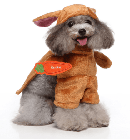 Funny Cosplay Pet Costume Set: Cute Cartoon Dog Outfit For Halloween And Christmas Dress-Up Dog Hugs Cat