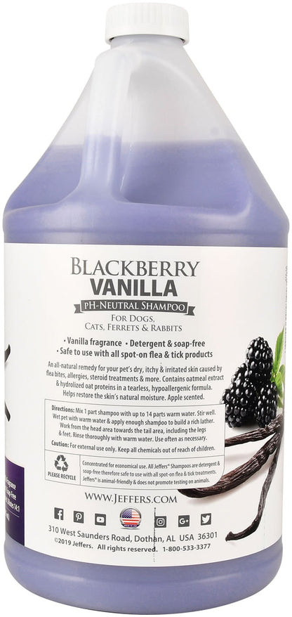 Jeffers Pet Blackberry Vanilla pH-Neutral Pet Shampoo