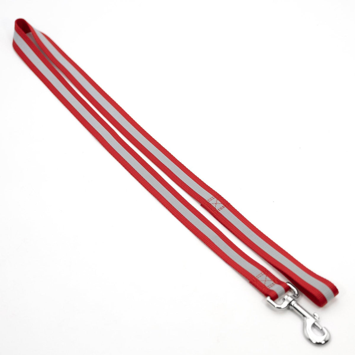 Jeffers Reflective Glow-in-the-Dark Safety Stripe Nylon Dog Leash, 4 Feet Long