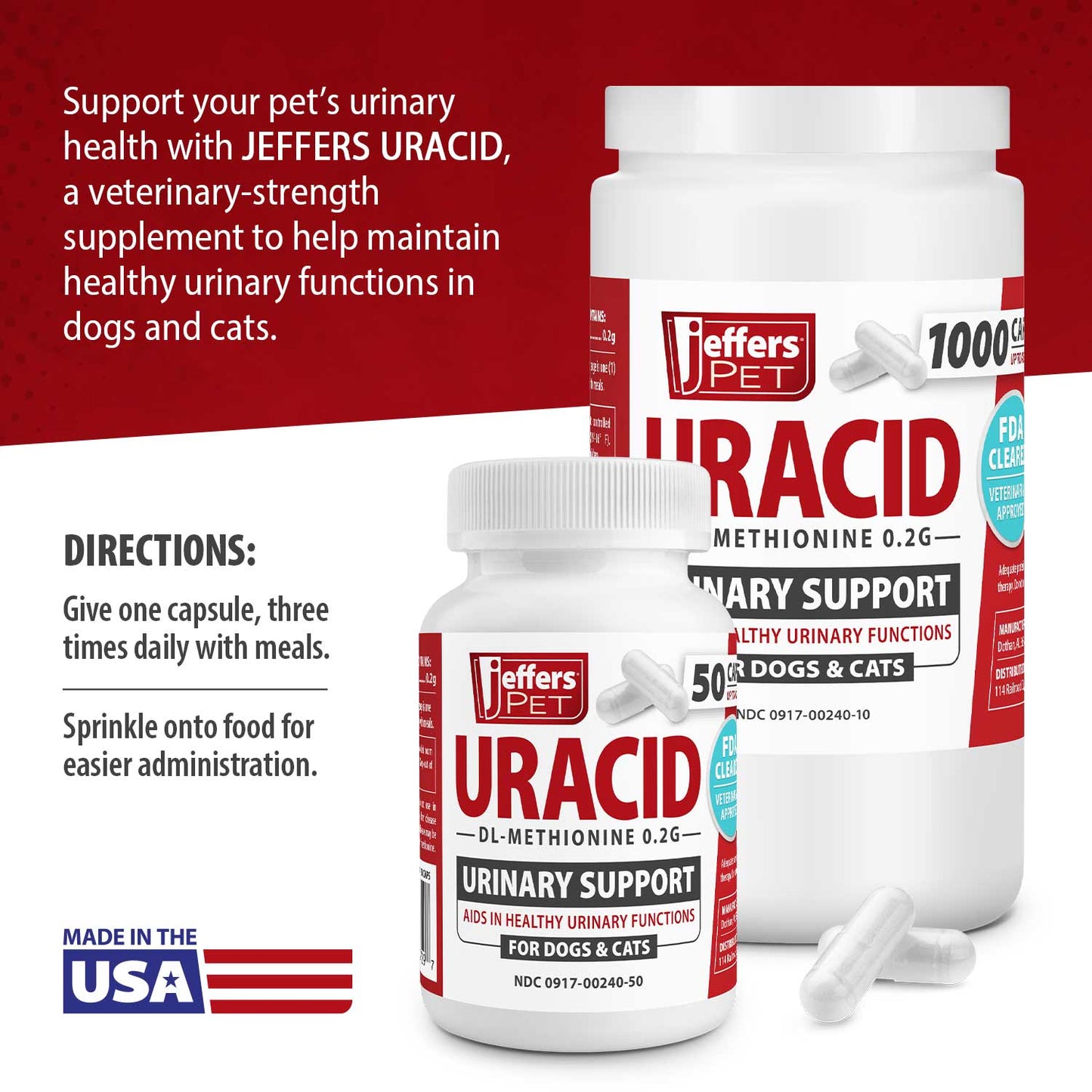 DL-Methionine capsules for urinary health