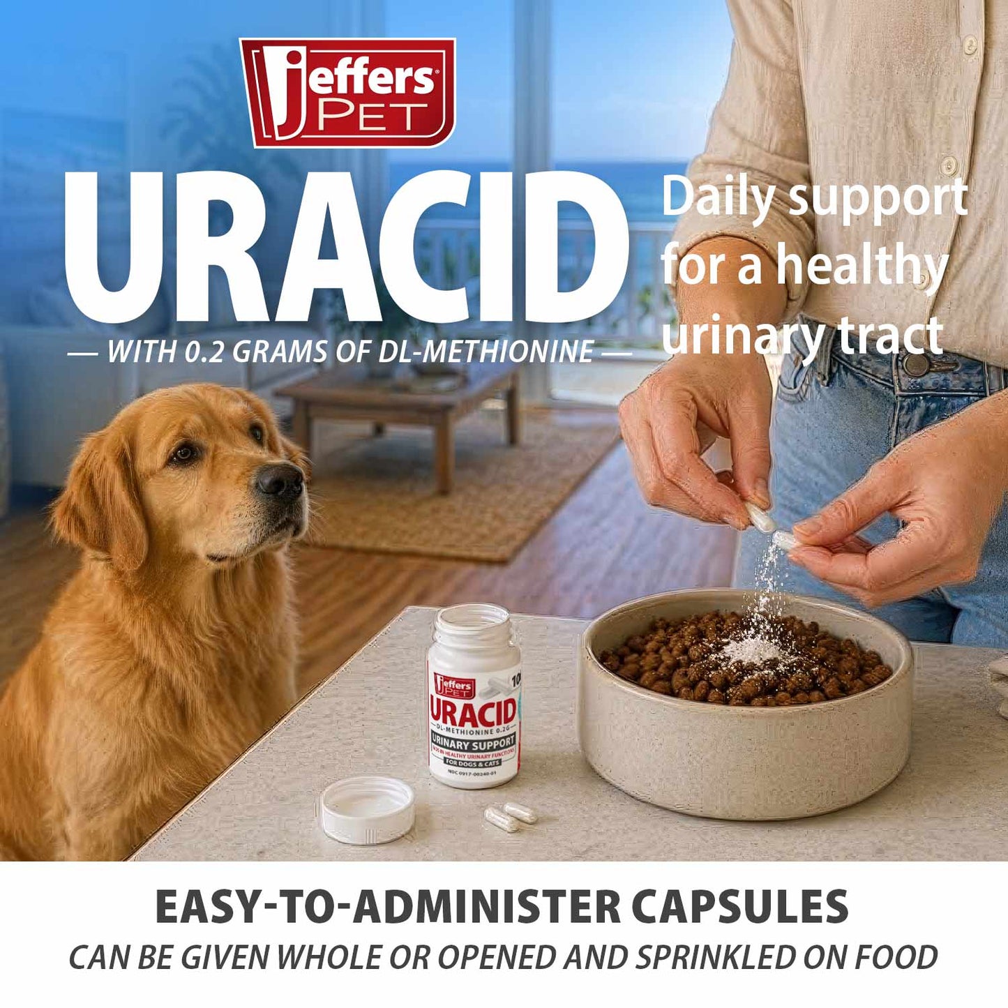 DL-Methionine capsules for urinary health