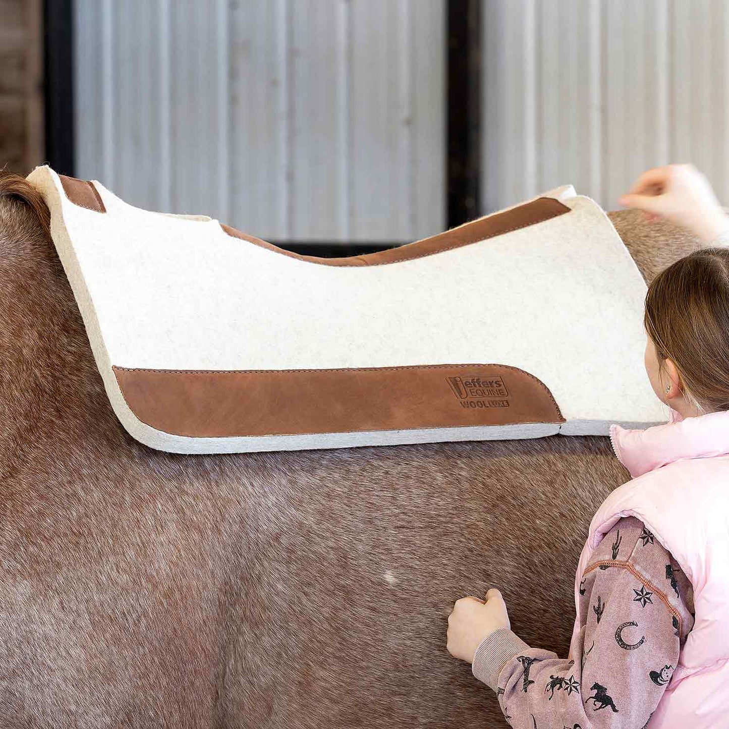 100% wool equine saddle pad