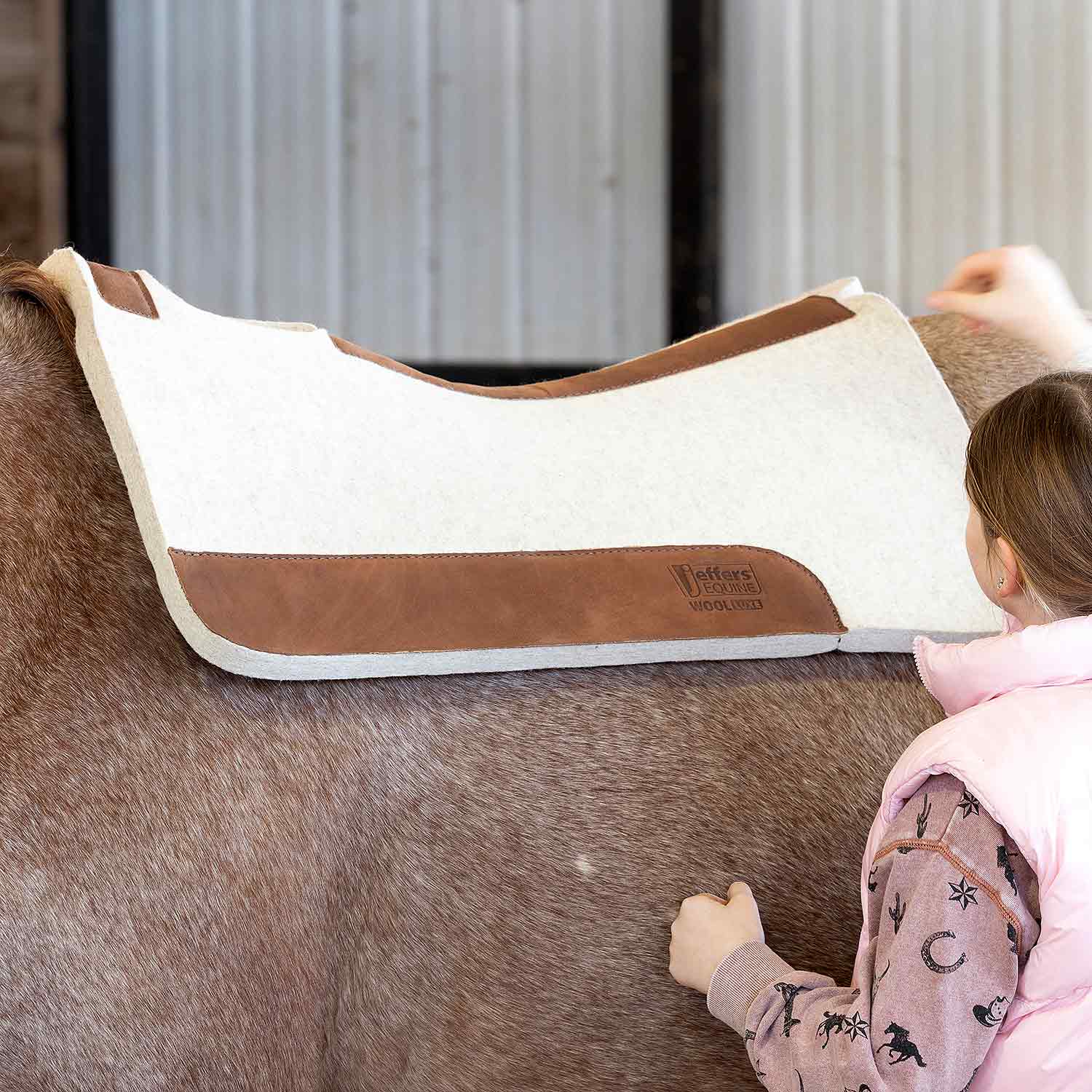 100% wool equine saddle pad