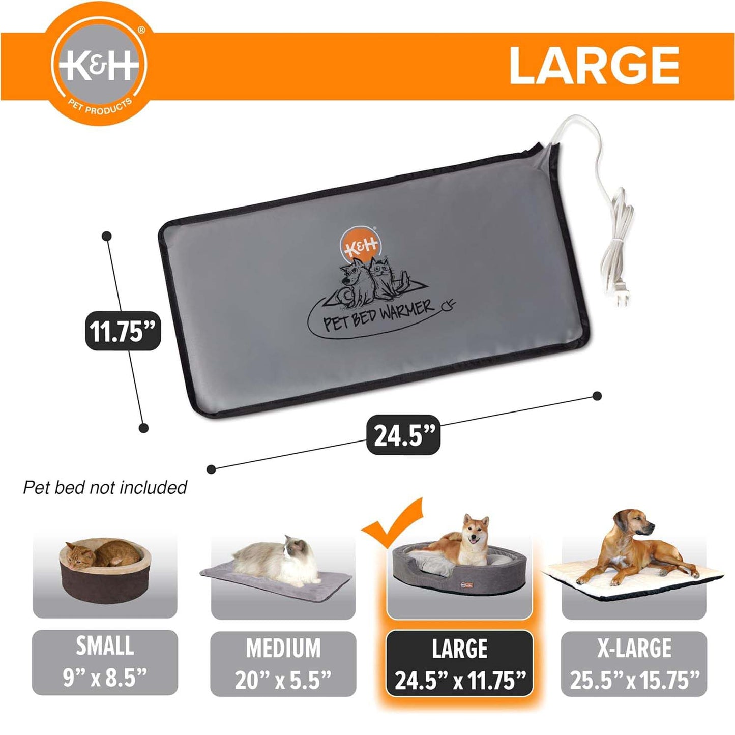 heated pet bed warmer