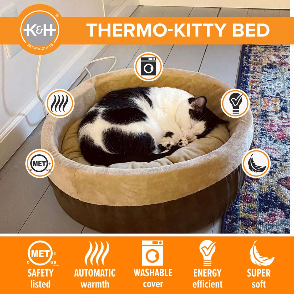 Indoor Heated Cat Bed