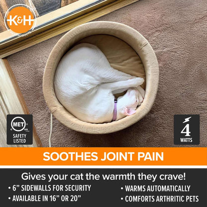 Indoor Heated Cat Bed