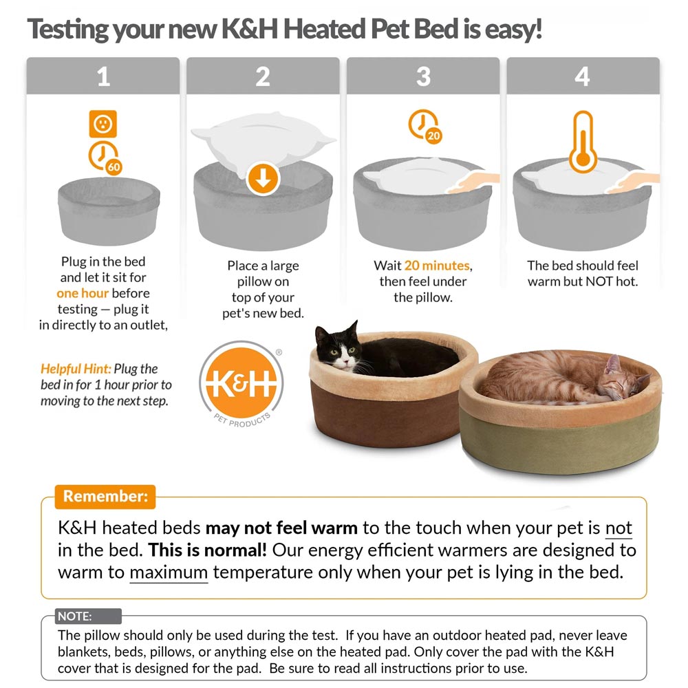 Indoor Heated Cat Bed