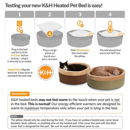 Indoor Heated Cat Bed