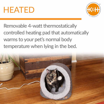 heated cat cave and tunnel