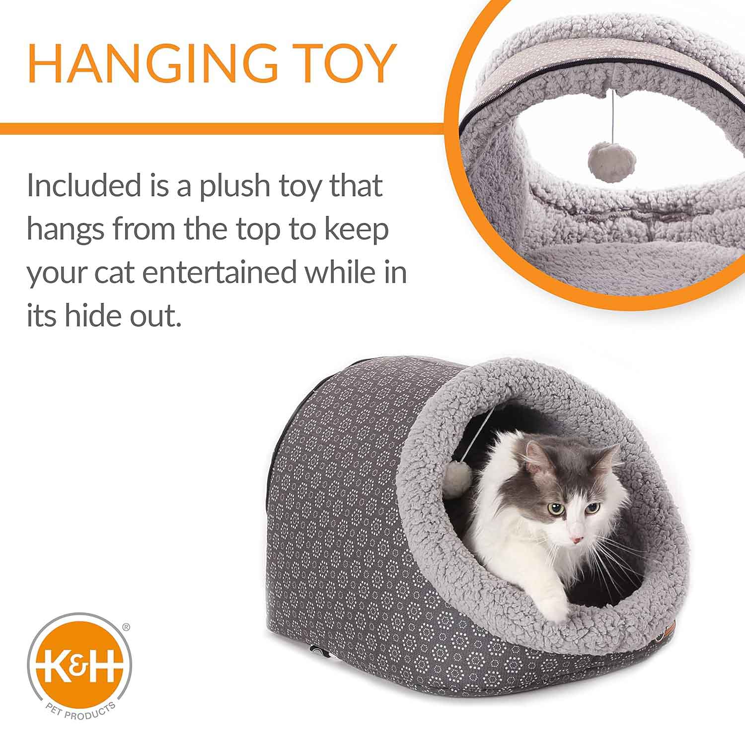 heated cat cave and tunnel