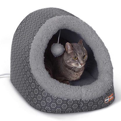 heated cat cave and tunnel