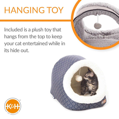 heated cat cave and tunnel