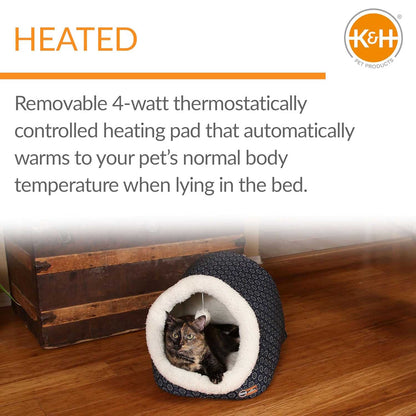 heated cat cave and tunnel