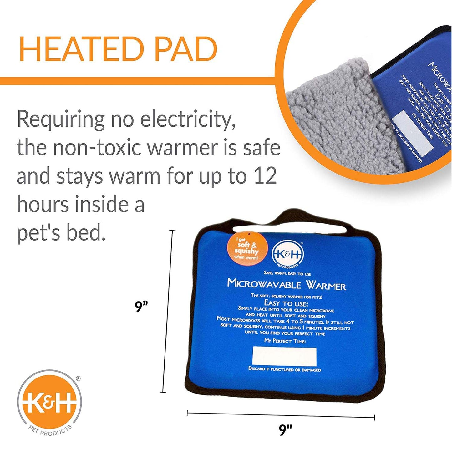 Reusable Microwavable Pet Bed Warmer