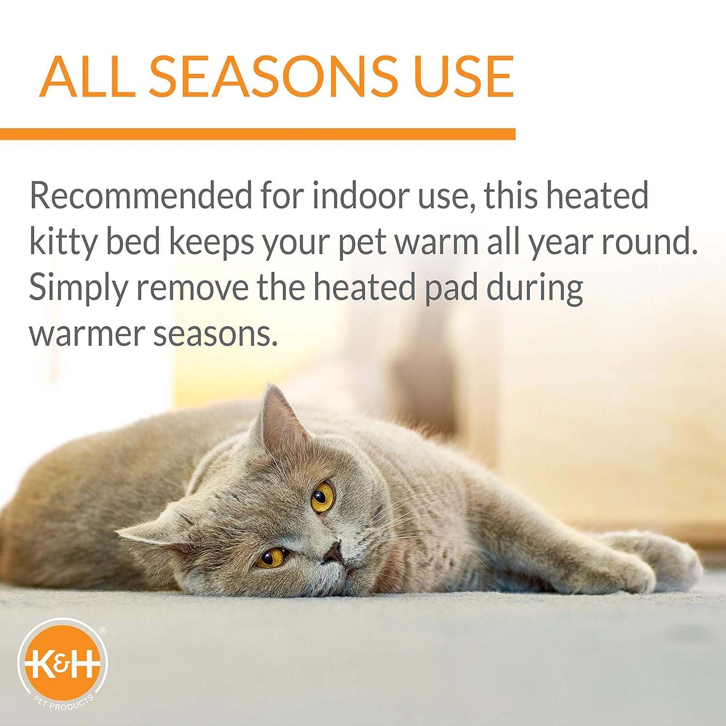 Indoor Heated Cat Bed